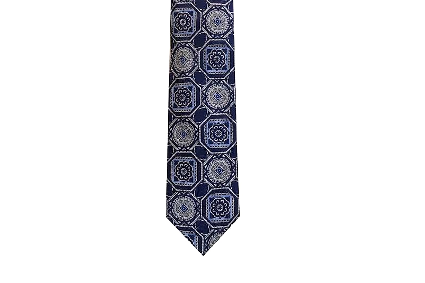 EXTIE21001 Navy Silk Fashion Jacquard Neckties