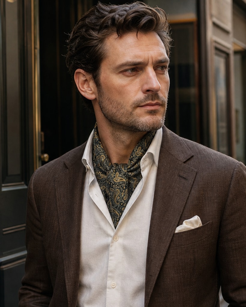 Cashew Nut Green Ceremony Dinner Tie