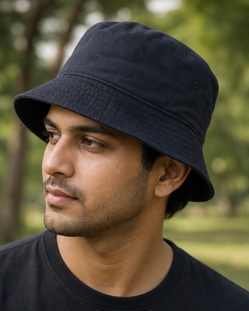 Navy Cotton Seaman's Comfort Bucket Hats