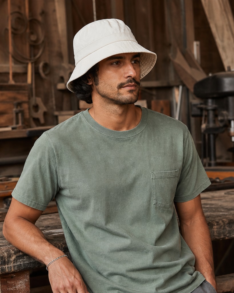 Offwhite Cotton Comfort Bucket Hats