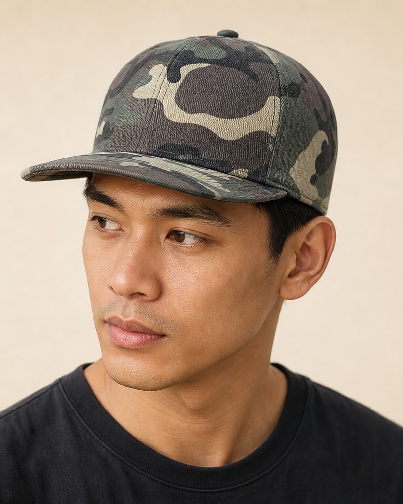 Camouflage Solid Color Cotton Fashion Hip-hop Cap