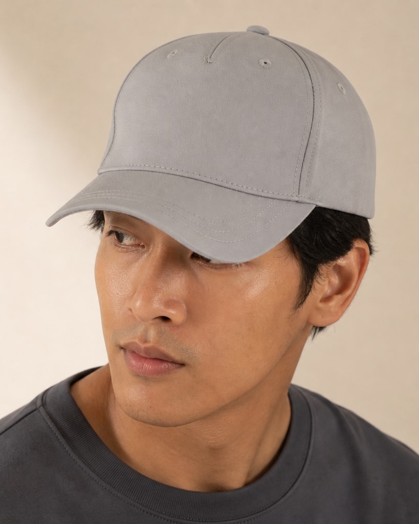 Pewter Grey Polyester Water Proof Golf Cap