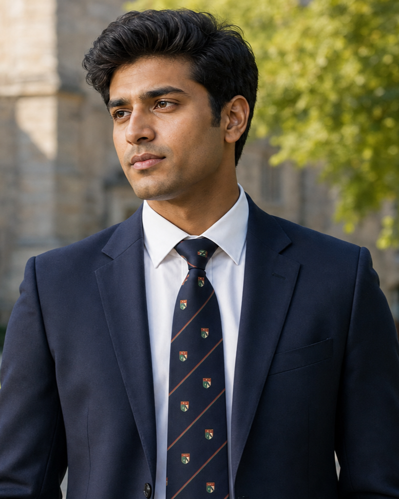 Navy Polyester Classical School Ties